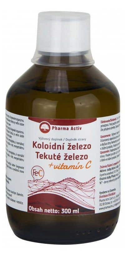Pharma Activ Koloidní železo + Vitamín C 300 ml