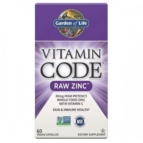 Garden of Life Vitamin Code - Raw Zinek 60 kapslí