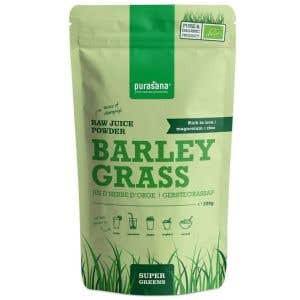 Purasana Barley Grass Raw Juice Powder - Prášek ze šťávy zeleného ječmene Raw BIO 200 g