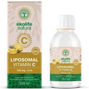 Ekolife Natura Lipozomální Vitamín C 750 mg 250 ml Ananas