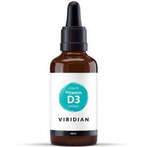 Viridian Liquid Vitamín D3 2000 IU 50 ml