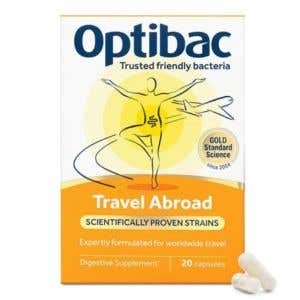 Optibac Travel Abroad - Probiotika pro podporu při cestování 20 kapslí