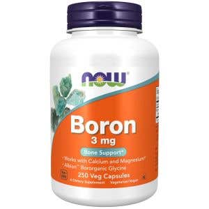 Now Foods Boron – bor 3 mg 250 rostlinných kapslí