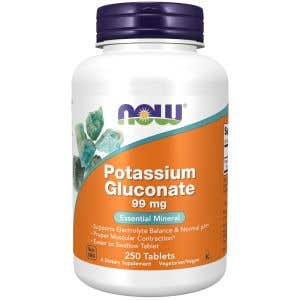 Now Foods Potassium Gluconate - draslík ako glukonát draselný 99 mg 250 tabliet