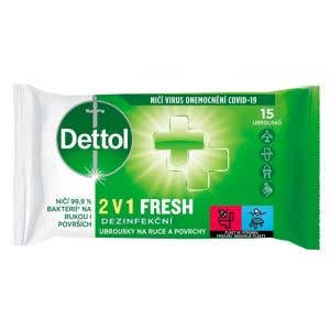 Dettol Dezinfekčné obrúsky 2v1 15 ks