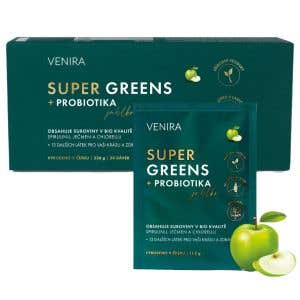 Venira Super greens + probiotiká - jablko 30 sáčkov