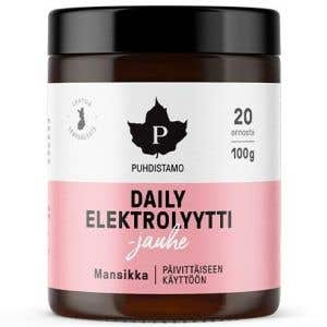 Puhdistamo Daily Electrolyte Powder s příchutí jahody 100 g