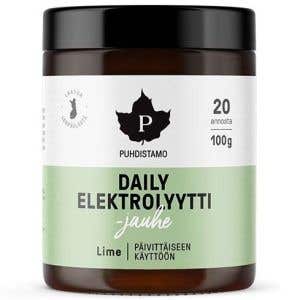 Puhdistamo Daily Electrolyte Powder s příchutí limetky 100 g