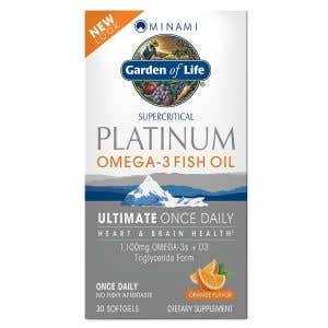 Garden of Life Minami Platinum Omega-3 rybí olej - s príchuťou pomaranča 30 kapsúl