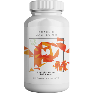 BrainMax Draslík Magnesium - Draslík citrát + Hořčík Malát 200 rostlinných kapslí