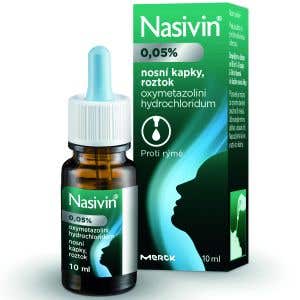 Nasivin Nosové kvapky 0,05% pre dospelých a deti od 8 rokov 10ml