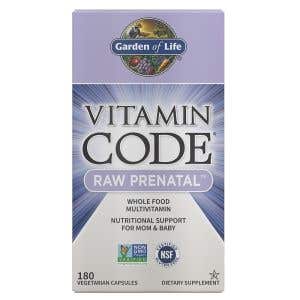 Garden of Life Vitamín Code - RAW Prenatal - Multivitamín (tehotenstvo, dojčenie) 180 kapsúl - poškodený obal