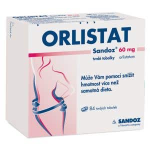 Orlistat Sandoz 60 mg 84 tvrdých kapsúl