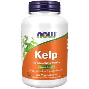 Now Foods Kelp s přírodním jódem 325 μg 250 rostlinných kapslí