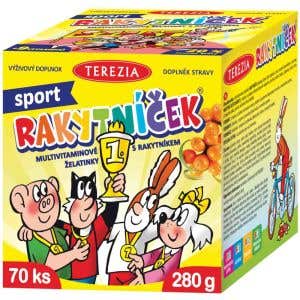 Terezia Rakytníček multivitamínovej želatinky s rakytníkom šport 70 ks