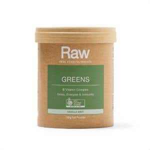 Amazonia Raw Real Food Nutrients Organic Greens – Vanilla Mint BIO 100 g