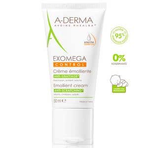A-Derma Exomega Control Emolienční krém pro suchou kůži se sklonem k atopii 50 ml