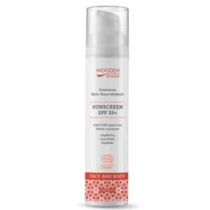 Wooden Spoon Opalovací mléko na tělo a obličej SPF 35+ Organic 100 ml