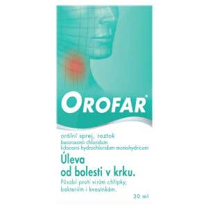 Orofar 2mg/ml+1,5mg/ml 30ml s aplikátorom