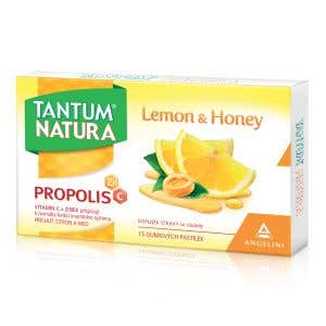 Tantum Natura Lemon&Honey 15 gumových pastilek