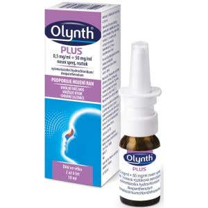 Olynth Nosový sprej Plus 0,5 ml/ml + 50 mg/ml roztok 10 ml