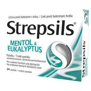 Strepsils Mentol a Eukalyptus 24 pastiliek