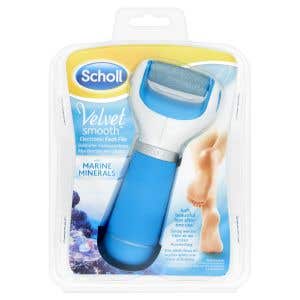 Scholl Velvet Smooth Elektrický pilník na chodidla Středně drsný s minerály