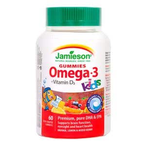 Jamieson Omega-3 Kids Gummies želatínové pastilky pre deti 60 pastiliek