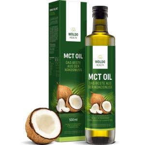 Woldohealth MCT olej 100% kokosového oleja 500 ml