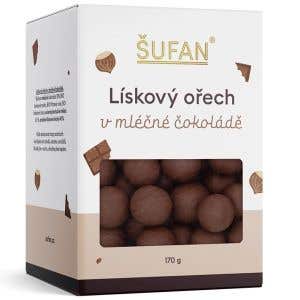 Šufan Lískový ořech v mléčné čokoládě 170 g