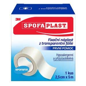 3M Spofaplast 432 Fixačná cievková náplasť z transparentnej fólie 2,5 cm x 5 m