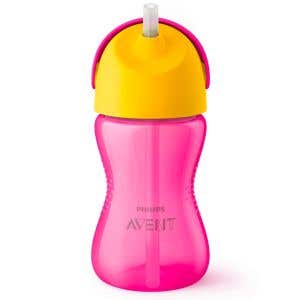 Avent Hrnček s ohybnou slamkou 300ml dievča