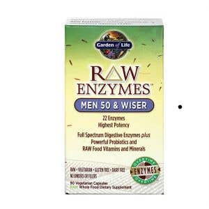 Garden of Life RAW Enzýmy Men 50 & Wiser - pre mužov po päťdesiatke 90 kapsúl