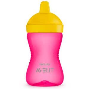 Avent Hrnček Grippy 300ml s tvrdou hubičkou dievča
