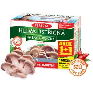 Terezia Hliva ustricová + lactobacily 60+60 kapsúl akcia 1+1