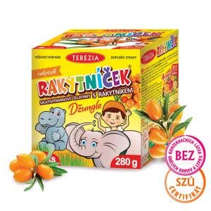 Terezia Rakytníček multivitamín želatínky s rakytníkom džungle 70 ks