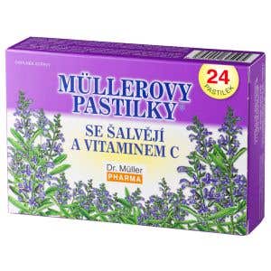Dr. Müller Pastilky se šalvějí a vitamínem C 24 ks