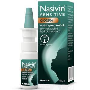 Nasivin Sensitive 0,025% nosový sprej pre deti od 1 do 6 rokov 10ml