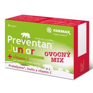 Preventan Junior ovocný mix 30 tabliet