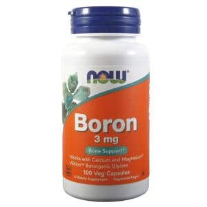 Now Foods Boron bor 3 mg 100 rastlinných kapsúl