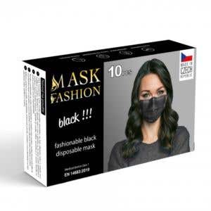 Naturprodukt Fashion tvárová maska ​​- čierna 10 kusov