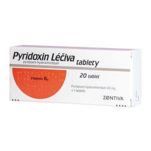 Pyridoxín Léčiva 20mg 20 tabliet