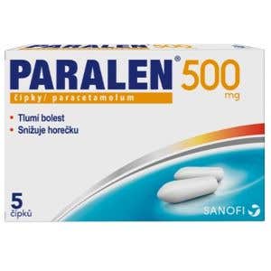 Paralen 500 mg 5 čípků