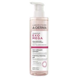 A-Derma Exomega Zklidňuj&iacute;c&iacute; čistic&iacute; gel na obličej 200 ml