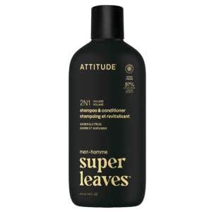 Attitude Super leaves Pánský šampon a kondicionér pro objem 2v1 – Amber a Citrus 415 ml Attitude Super leaves Pánský šampon a kondicionér pro objem 2v1 – Amber a Citrus 415 ml