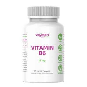 Vegmart Vitam&iacute;n B6 12 mg 90 kaps&uacute;l