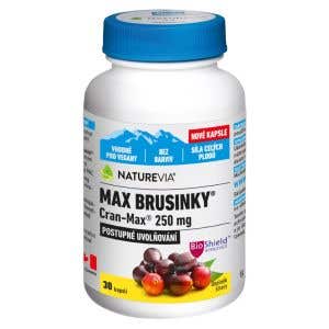 NatureVia Max Brusnice Cran-Max 30 rastlinných kapsúl