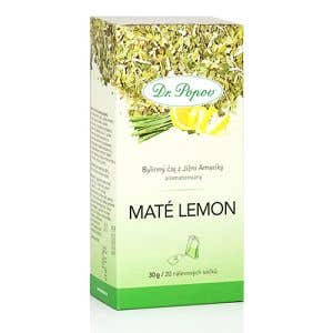 Dr. Popov Maté lemon bylinný čaj vreckový 30 g