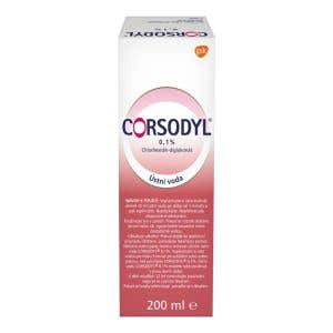 Corsodyl Ústna voda 0.1% 200ml