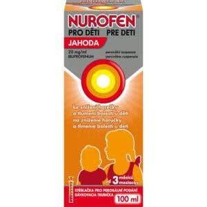 Nurofen Pro děti Jahoda 20 mg/ml 100 ml